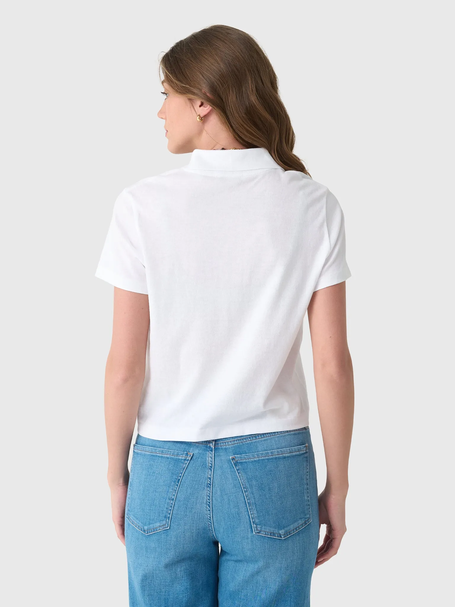 Vince Women's Short Sleeve Pocket Polo sold by Saint Bernard product image thumbnail 4