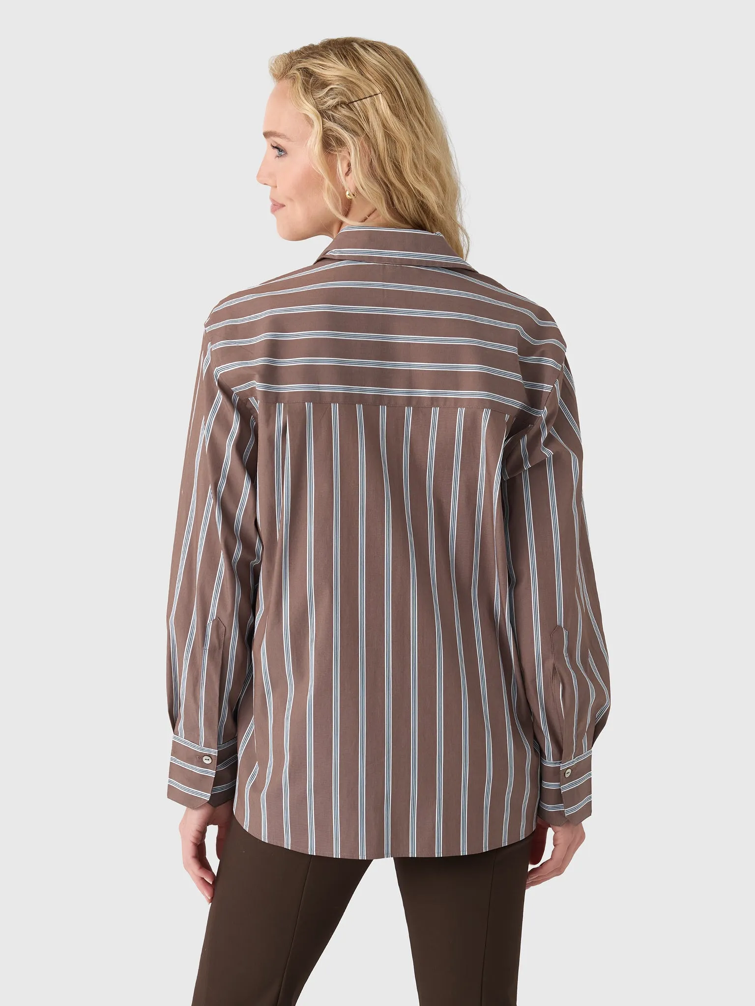 Vince Women's Stripe Button Down Shirt sold by Saint Bernard product image thumbnail 4