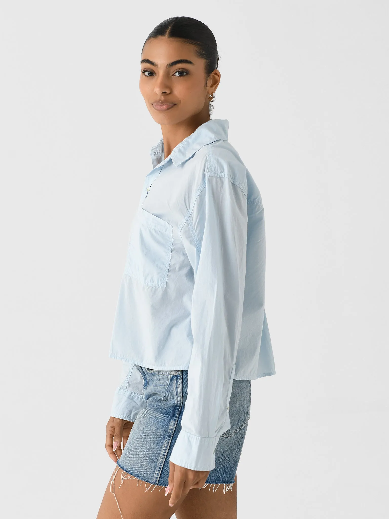 AMO Women's Ruth Crop Shirt sold by Saint Bernard product image thumbnail 3
