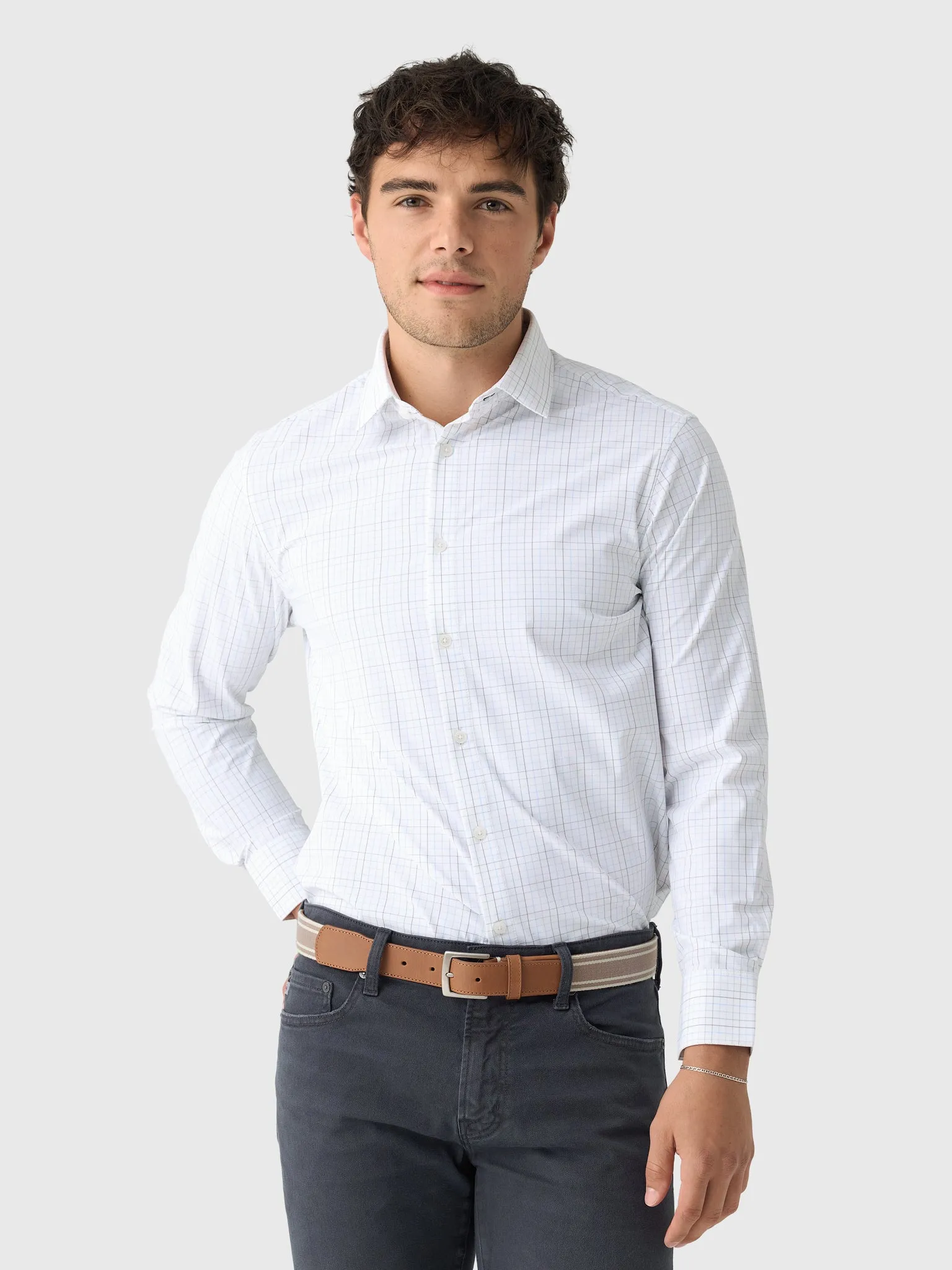 Mizzen+Main Men's Trim Leeward Dress Shirt sold by Saint Bernard