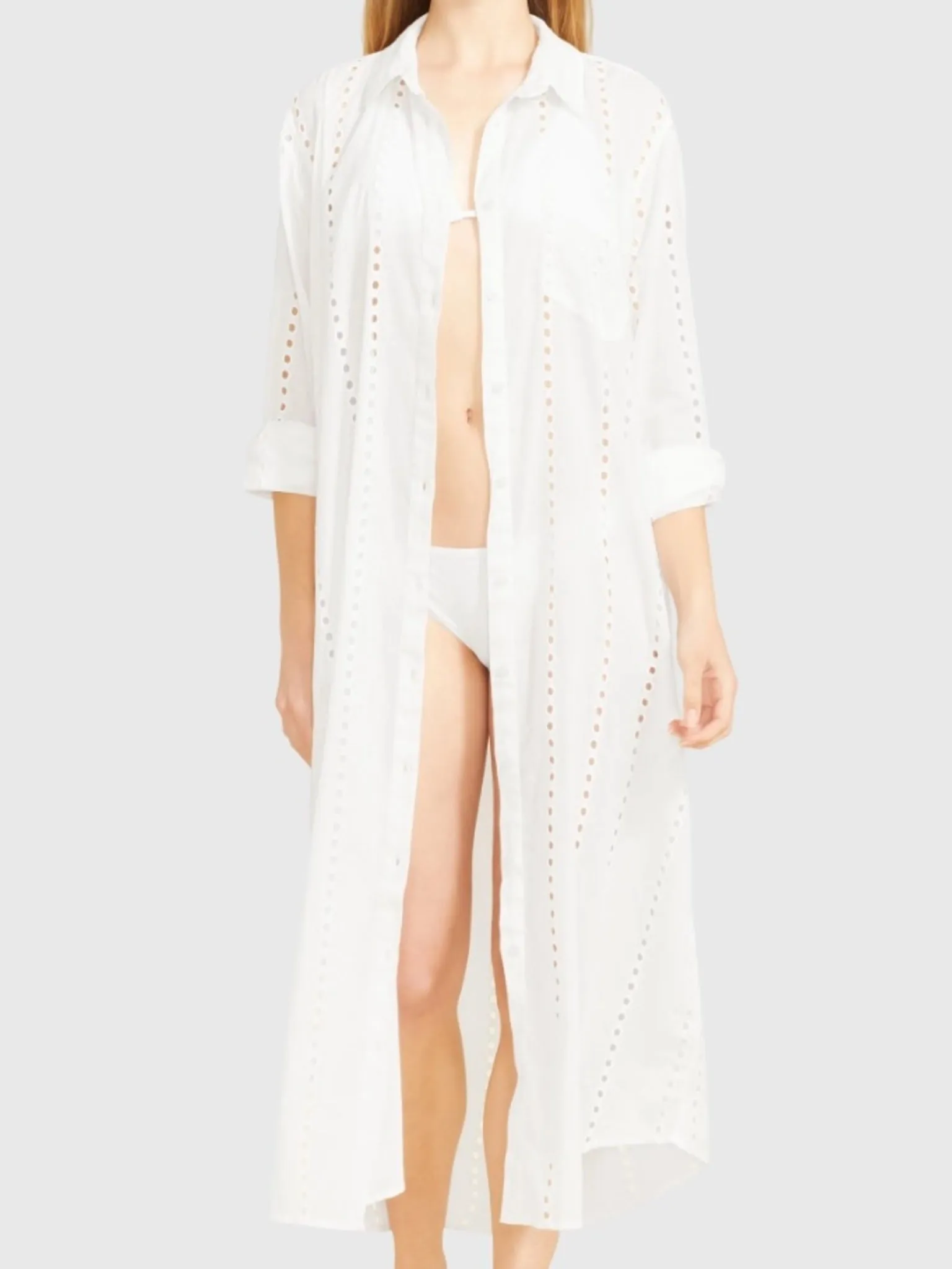 Sitano Women's Positano Maxi Shirt Dress sold by Saint Bernard