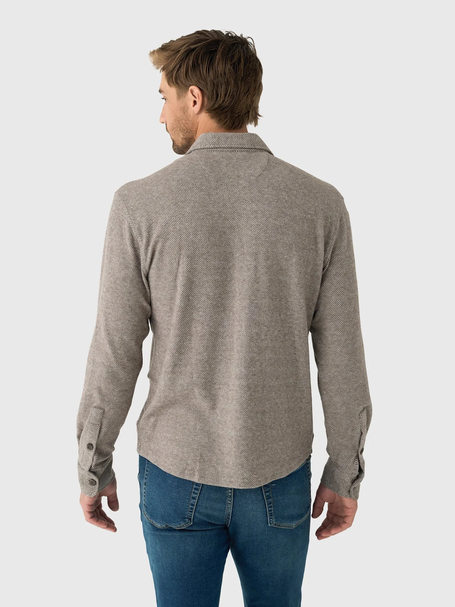 Johnnie-O Men's Carl Stretch Knit Flannel Lodge Shirt sold by Saint Bernard product image thumbnail 4