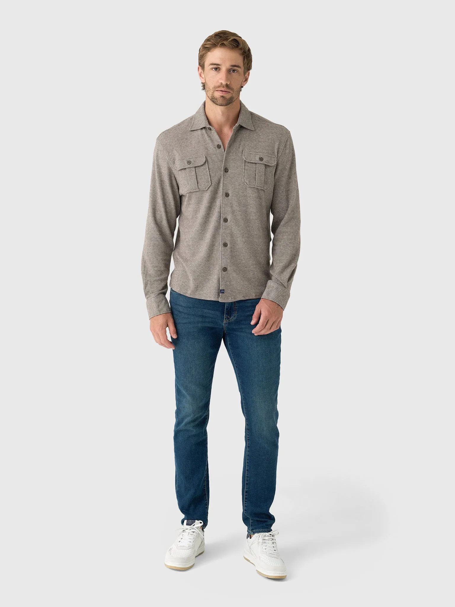 Johnnie-O Men's Carl Stretch Knit Flannel Lodge Shirt sold by Saint Bernard product image thumbnail 2