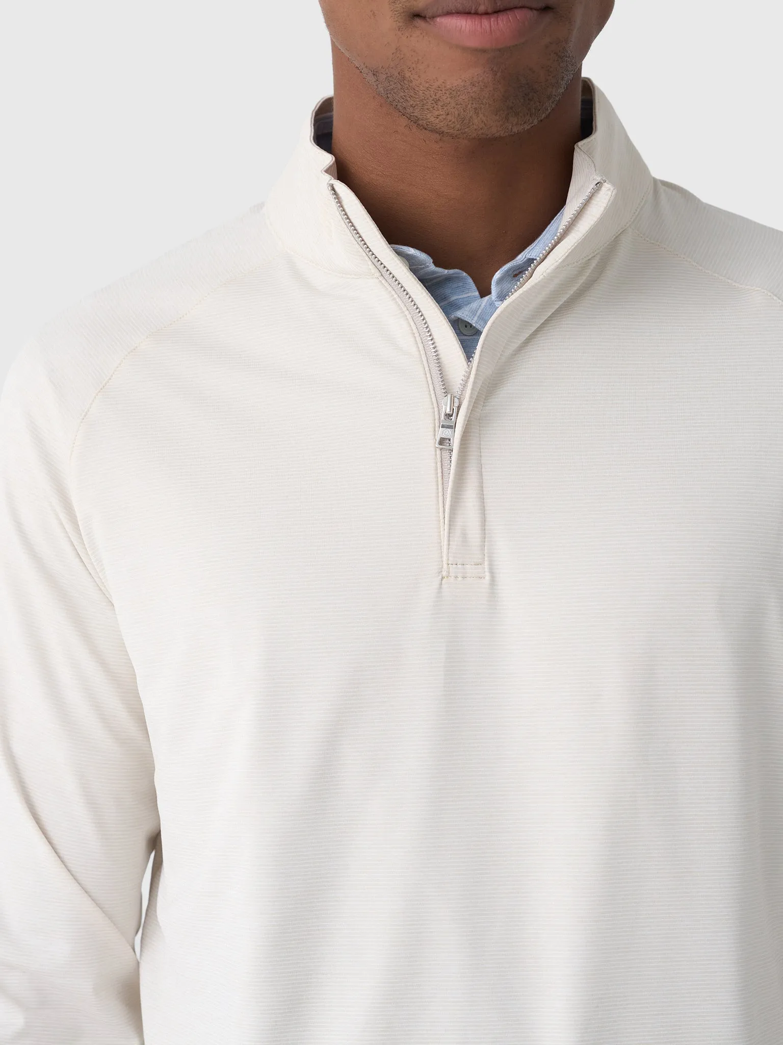 Peter Millar Crown Crafted Men's Stealth Stripe Performance Quarter-Zip sold by Saint Bernard product image thumbnail 5