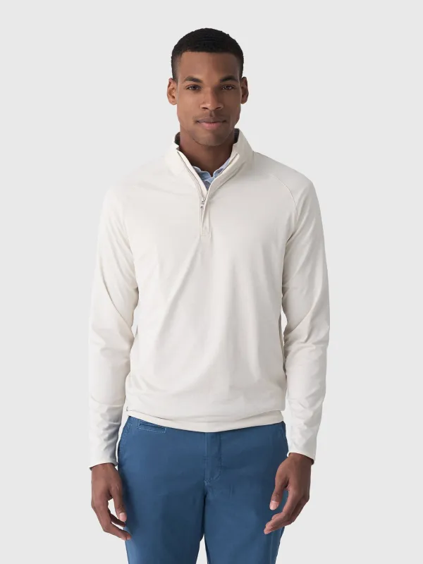 Peter Millar Crown Crafted Men's Stealth Stripe Performance Quarter-Zip made by Peter Millar