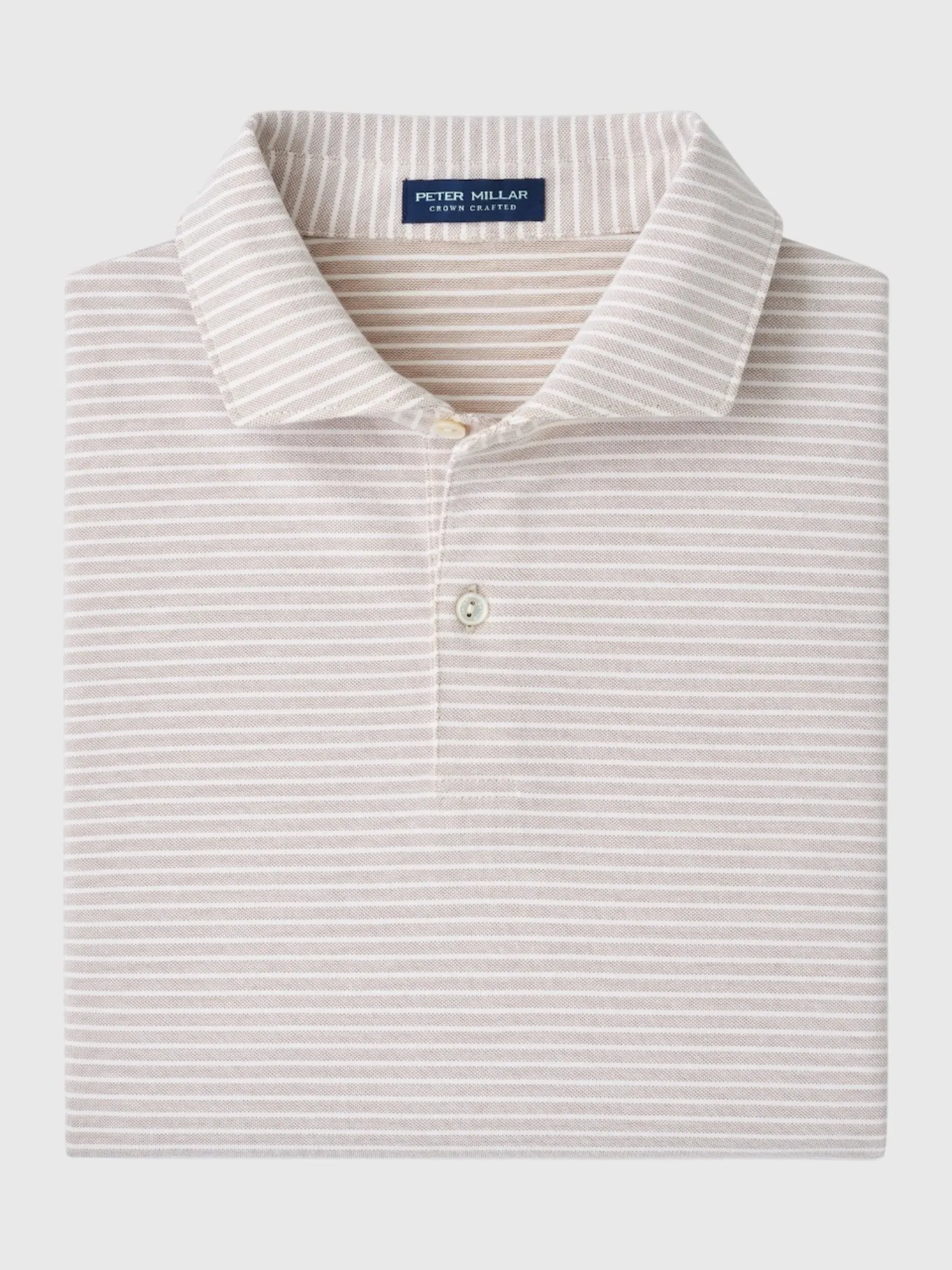 Peter Millar Crown Crafted Men's Albatross Stripe Cotton Blend Piqué Polo sold by Saint Bernard product image thumbnail 2