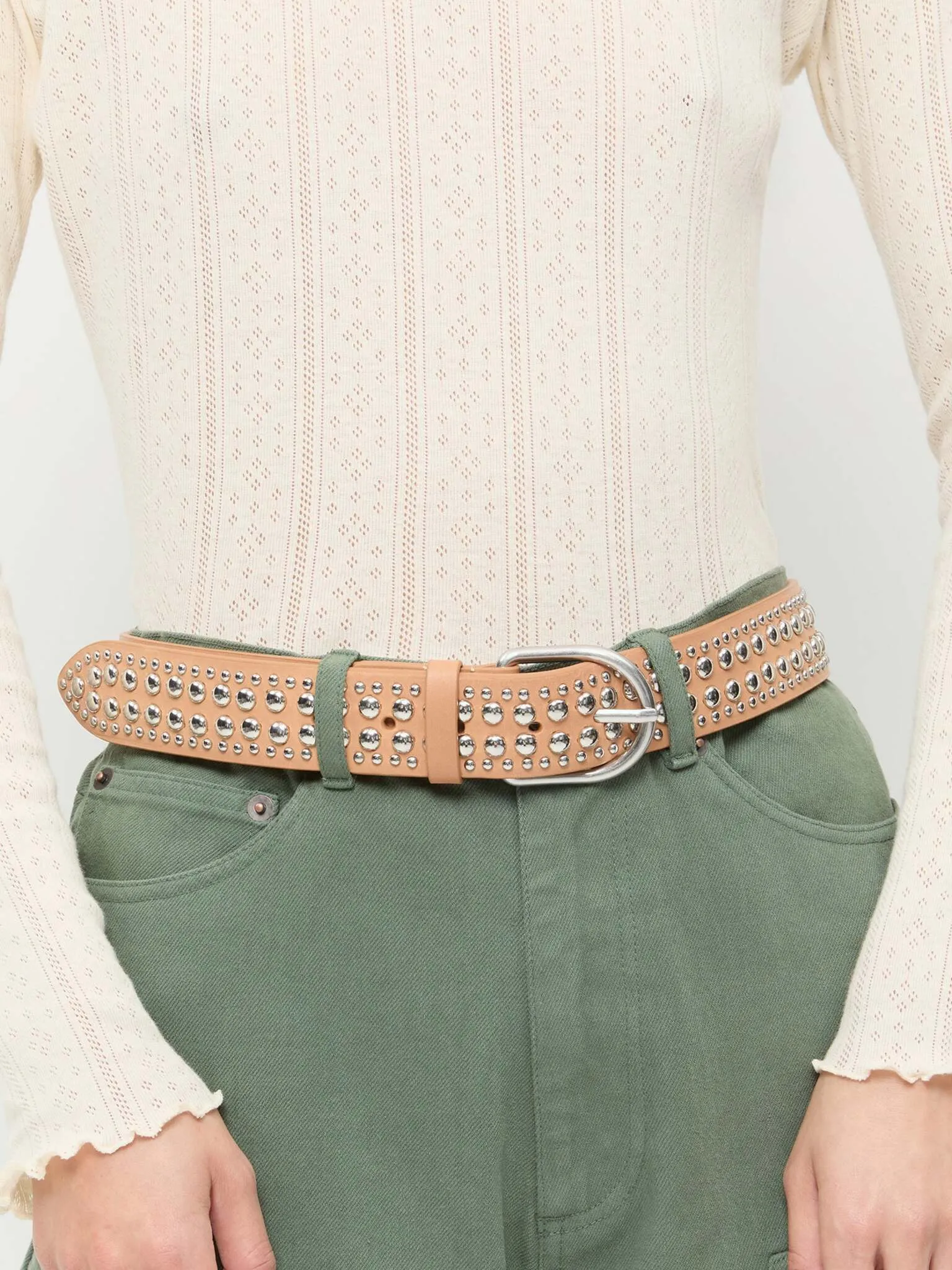Loeffler Randall Women's Isaac Studded Belt sold by Saint Bernard product image thumbnail 2