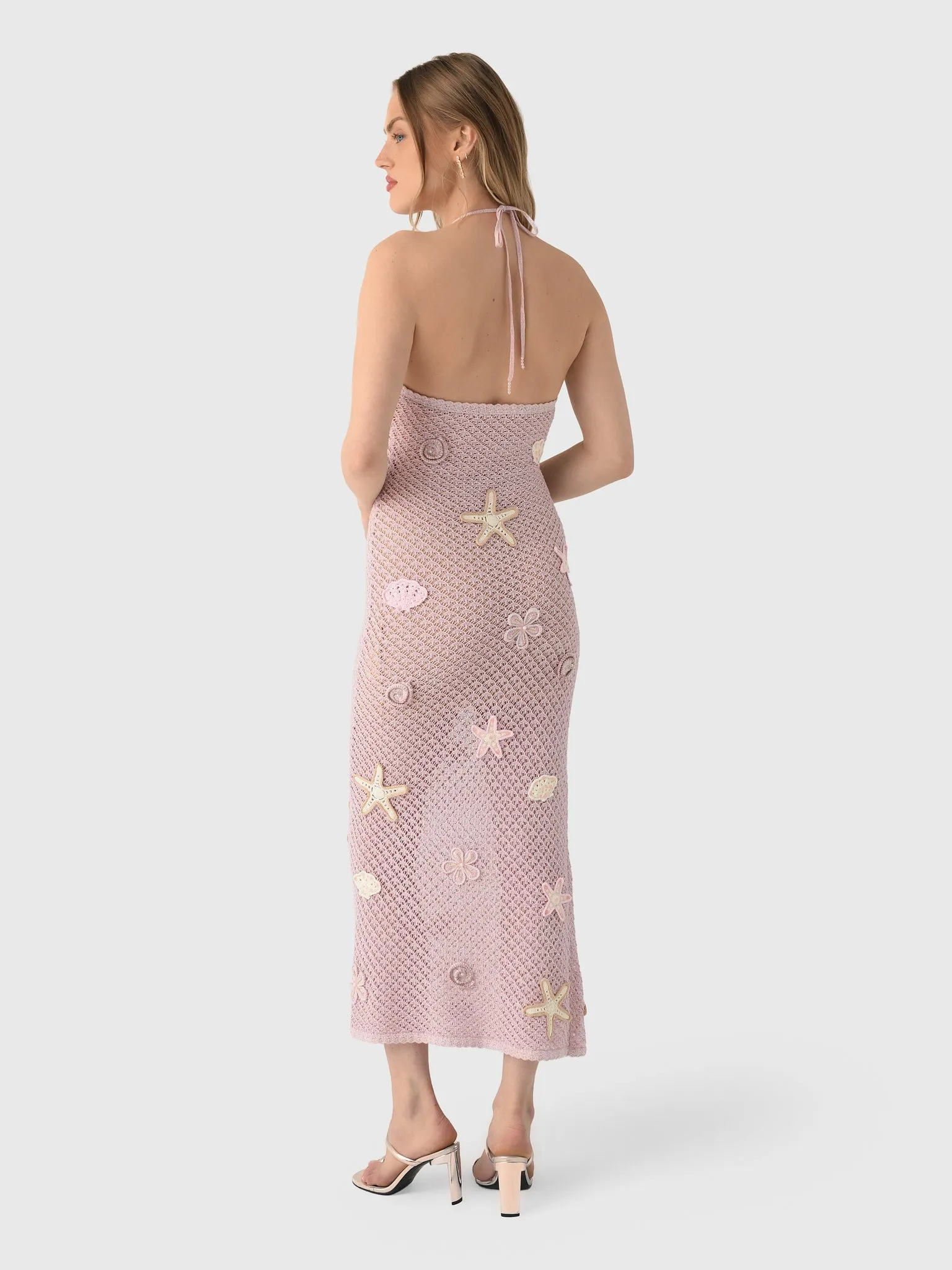 LoveShackFancy Women's Macie Beaded Crochet Maxi Dress sold by Saint Bernard product image thumbnail 3