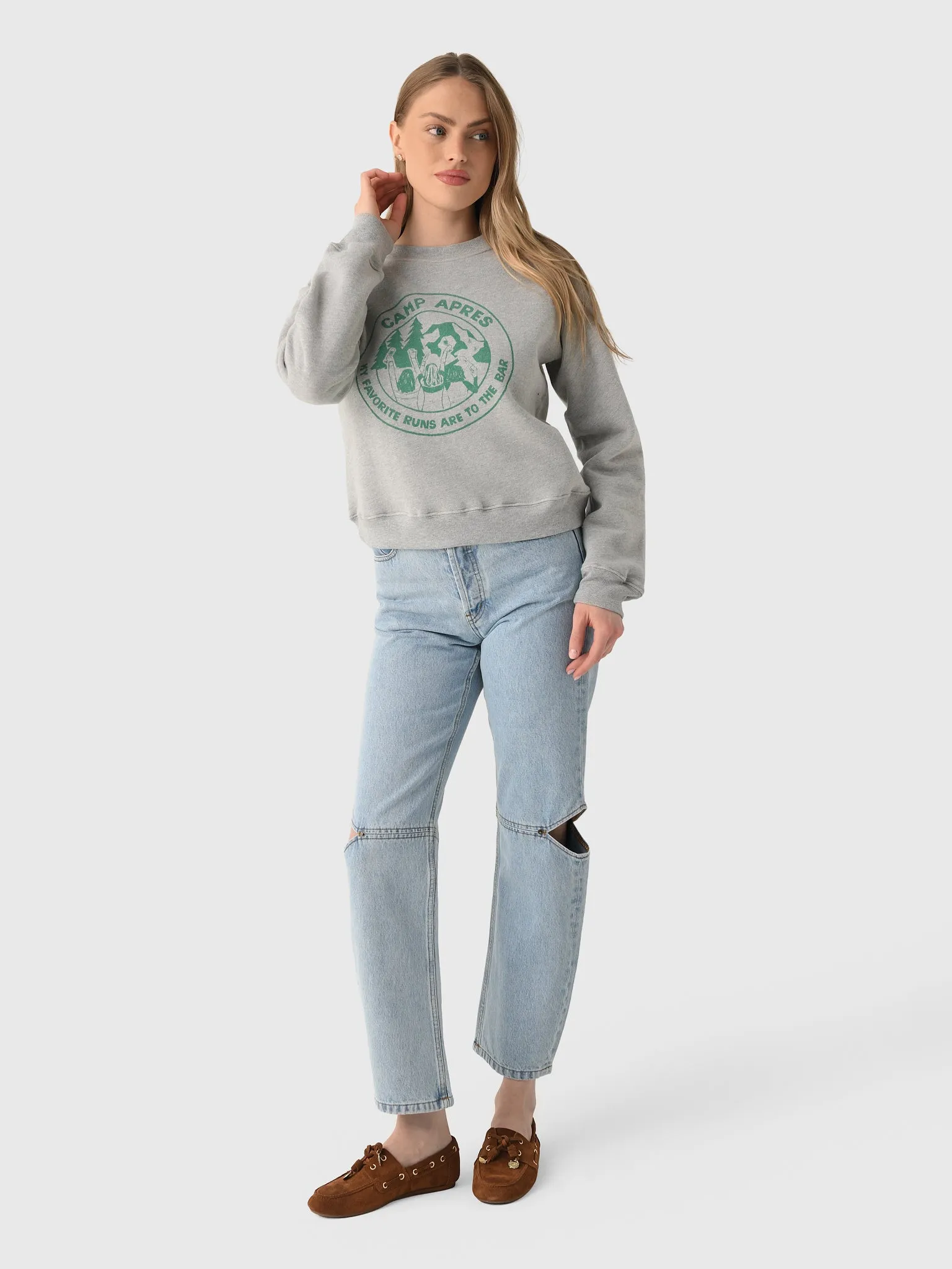 Re/Done Women's Camp Aprés Classic Crewneck sold by Saint Bernard product image thumbnail 2
