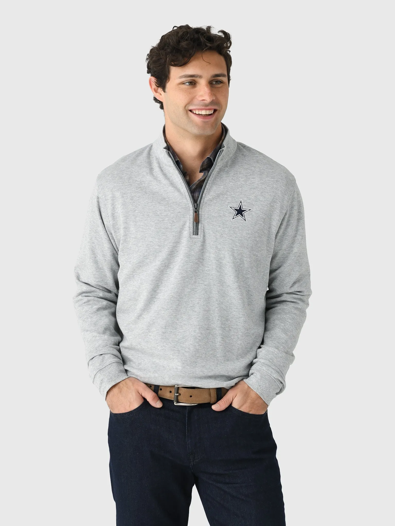 Johnnie-O Men's Dallas Cowboys Sully Quarter-Zip Pullover sold by Saint Bernard