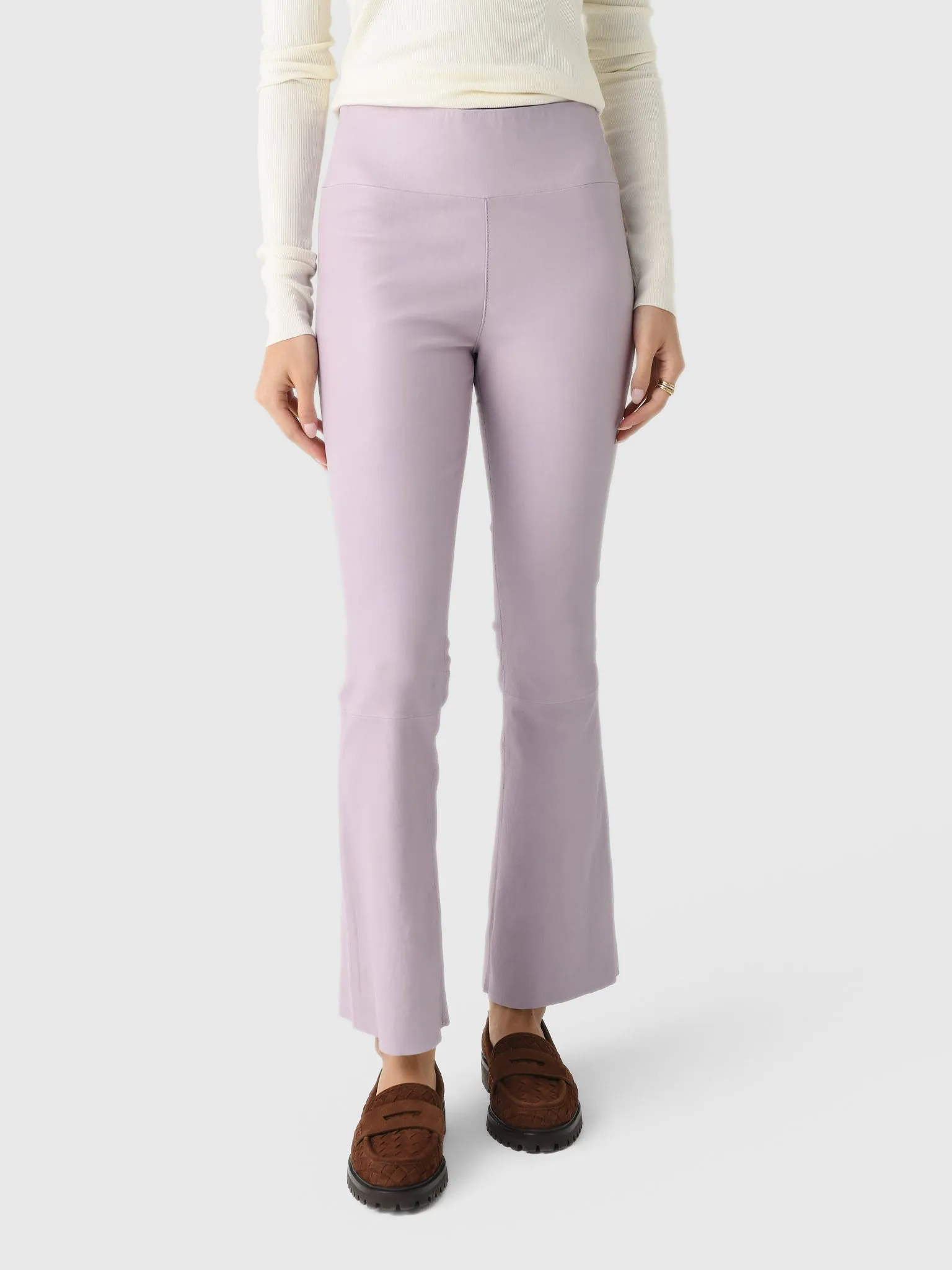 SPRWMN Women's Leather Ankle Flare Legging sold by Saint Bernard