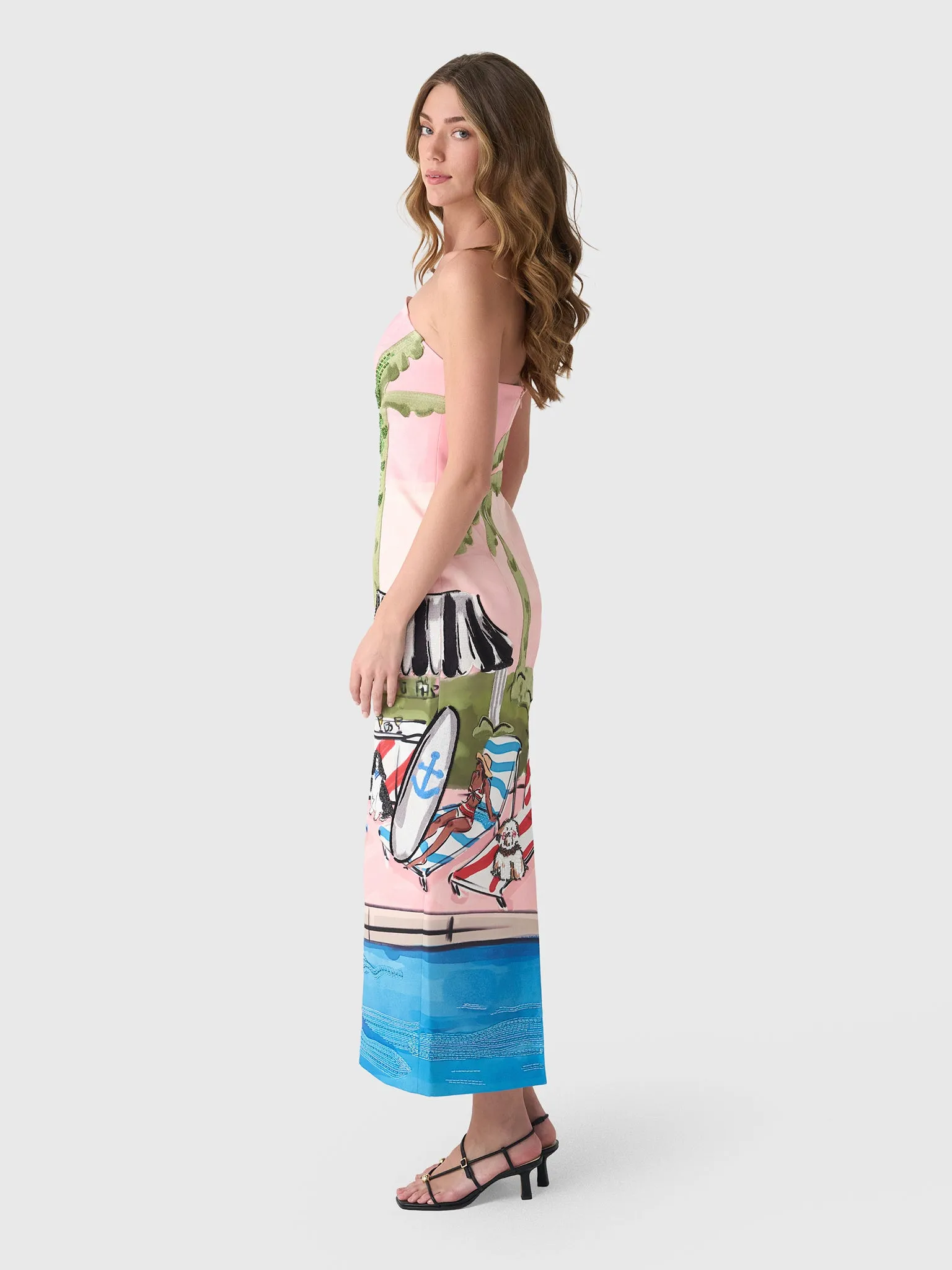 Leo Lin Women's Ava Bustier Maxi Dress sold by Saint Bernard product image thumbnail 2