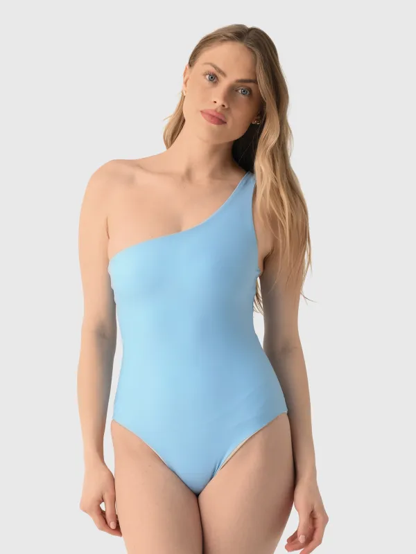 Minnow Women's Reversible One Shoulder One-Piece Swimsuit made by minnow