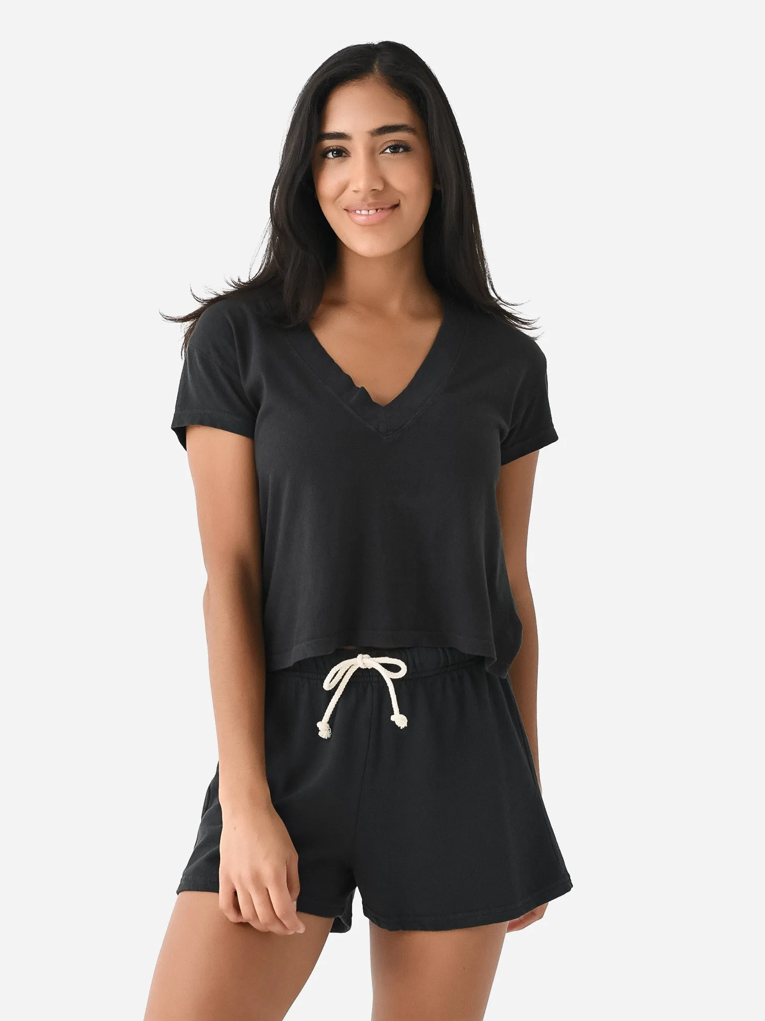 Perfect White Tee Women's Alanis V-Neck Tee sold by Saint Bernard product image thumbnail 5