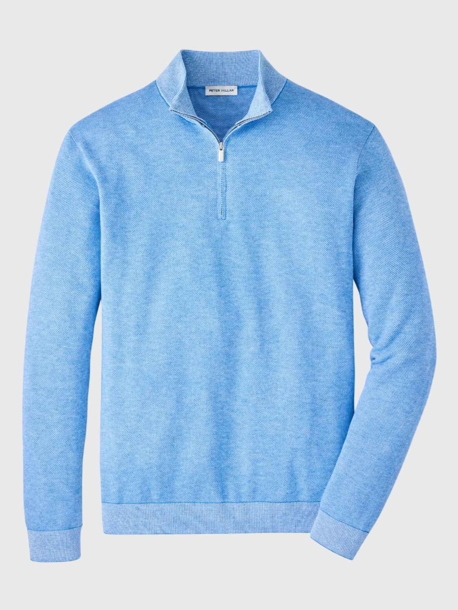 Peter Millar Crown Men's Coolspun Lite Birdseye Quarter-Zip Sweater sold by Saint Bernard