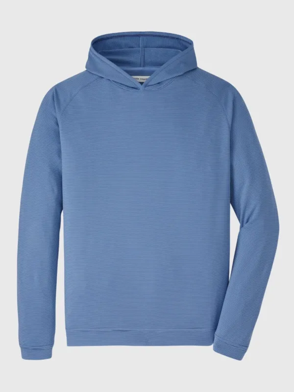Peter Millar Crown Sport Men's Pine Sugar Stripe Performance Hoodie made by Peter Millar