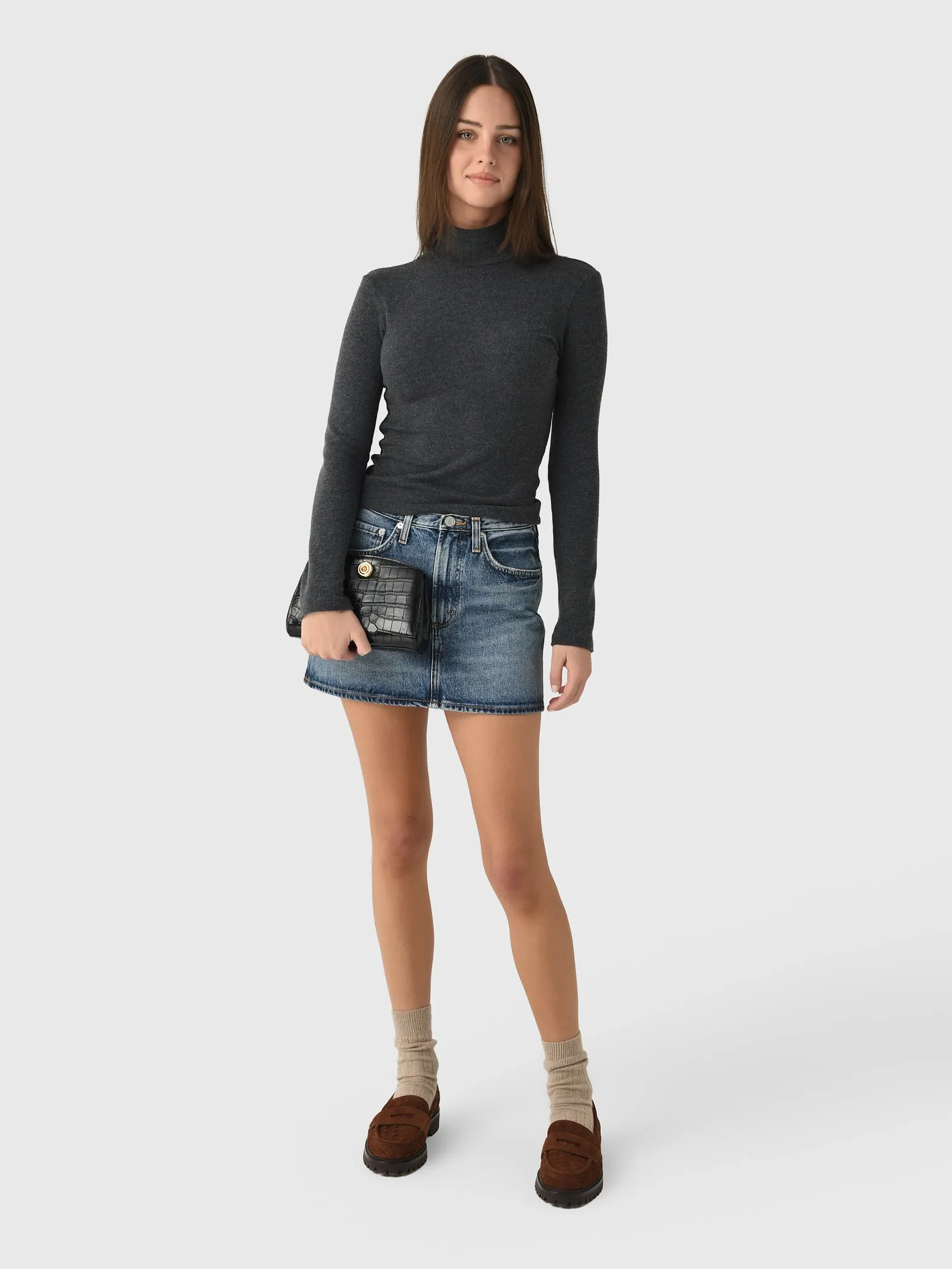 Agolde Women's Keira Mini Skirt sold by Saint Bernard product image thumbnail 2