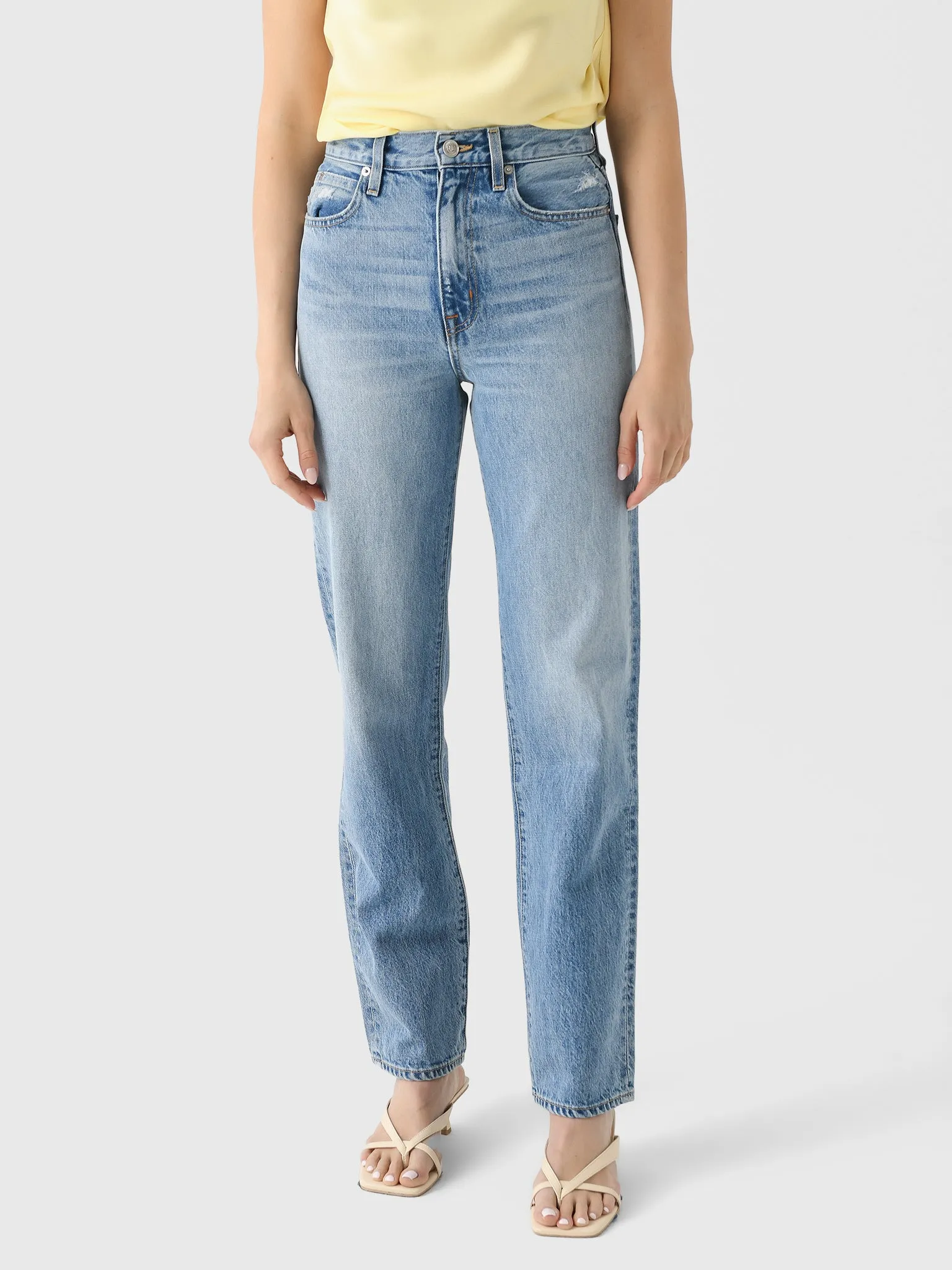 SLVRLAKE Women's London Straight Jean sold by Saint Bernard