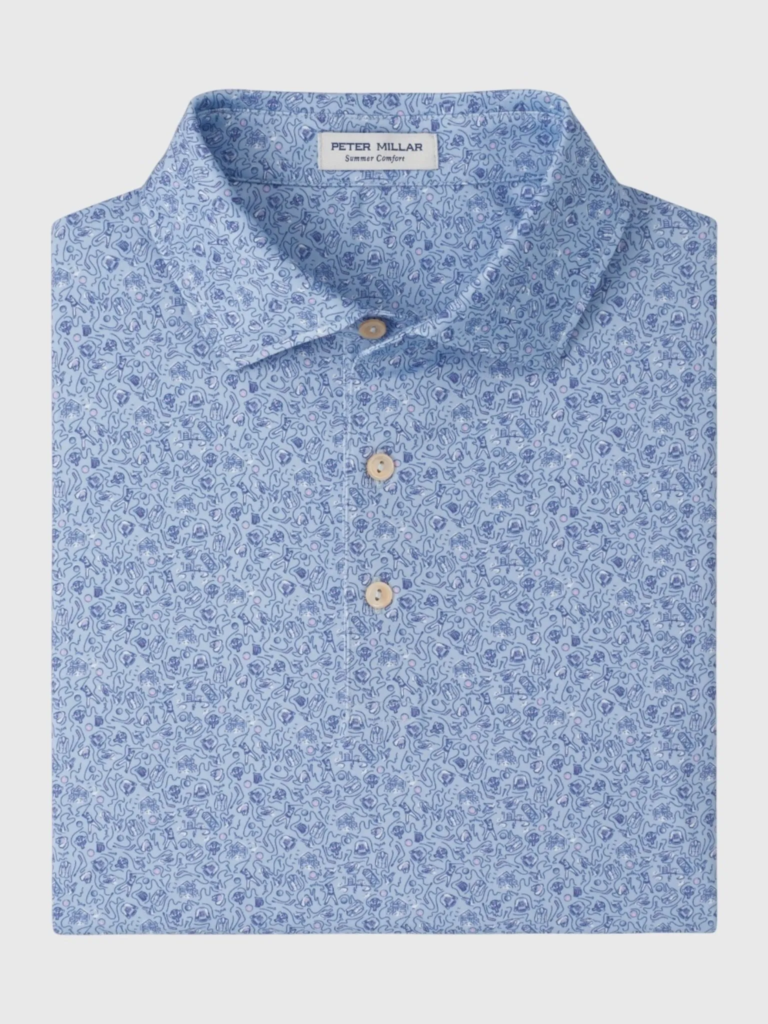 Peter Millar Crown Sport Men's Parker Performance Jersey Polo sold by Saint Bernard