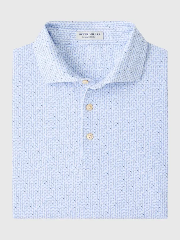 Peter Millar Crown Sport Men's Paper Plane Performance Jersey Polo sold by Saint Bernard