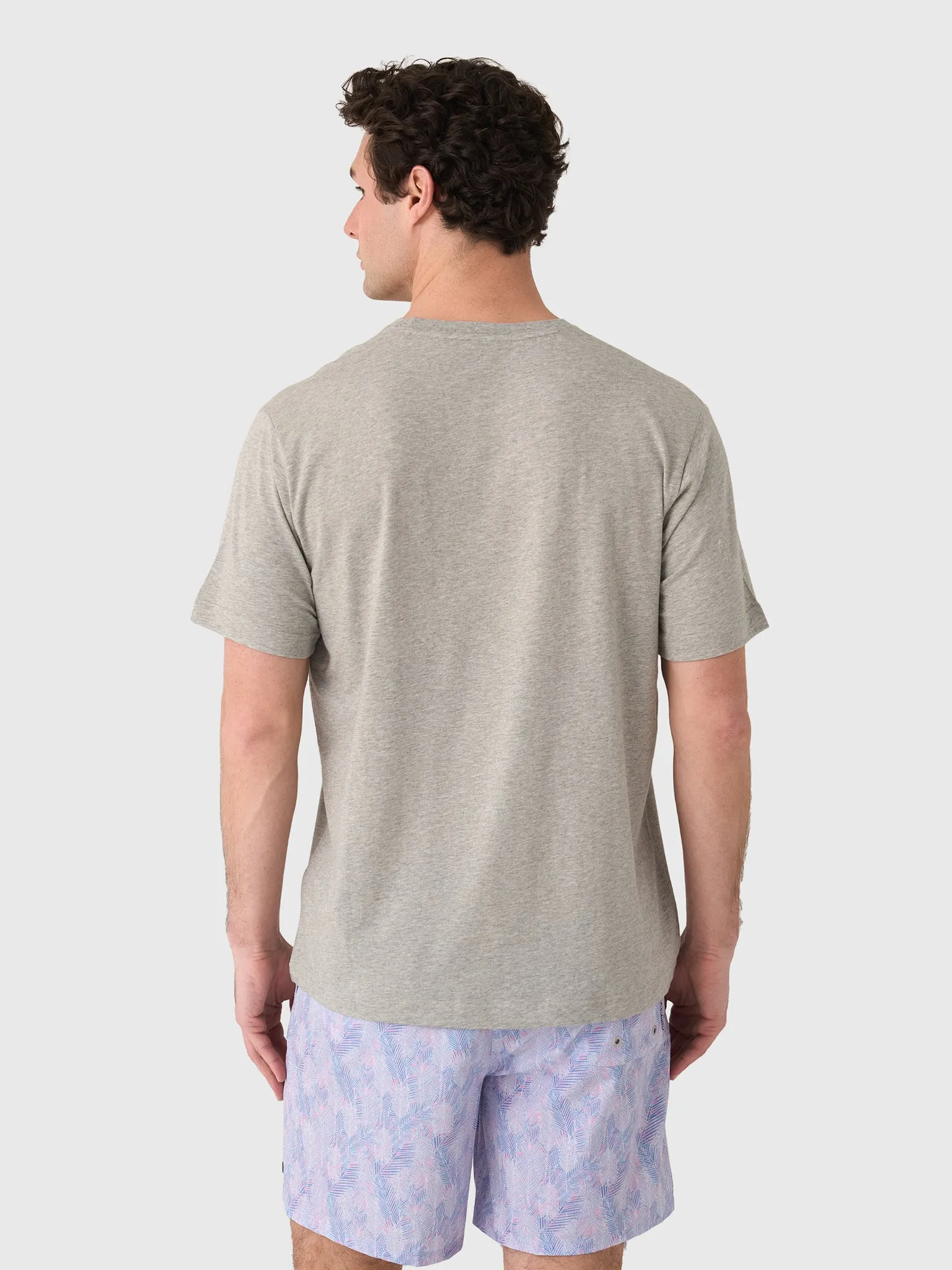 Peter Millar Crown Comfort Men's Heathered Short-Sleeve Pocket Tee sold by Saint Bernard product image thumbnail 4