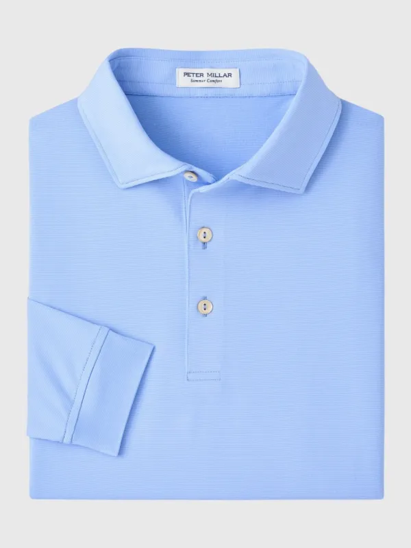 Peter Millar Crown Sport Men's Holden Long-Sleeve Performance Jersey Polo made by Peter Millar