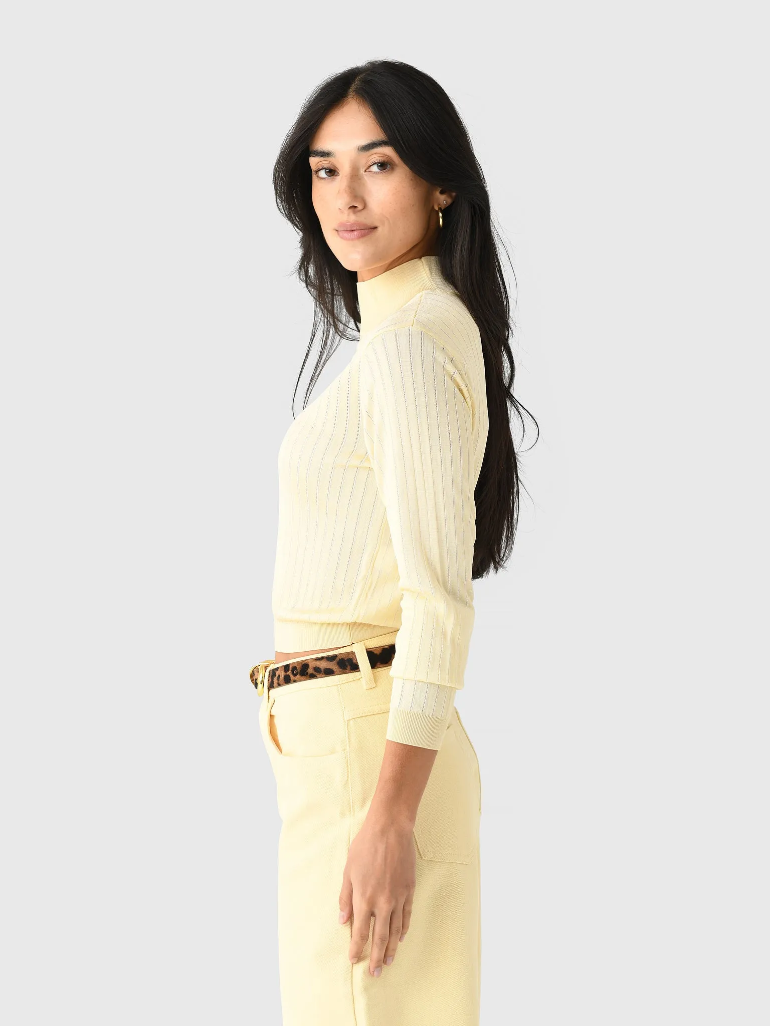 Frame Women's The Crop Fitted Turtleneck sold by Saint Bernard product image thumbnail 3