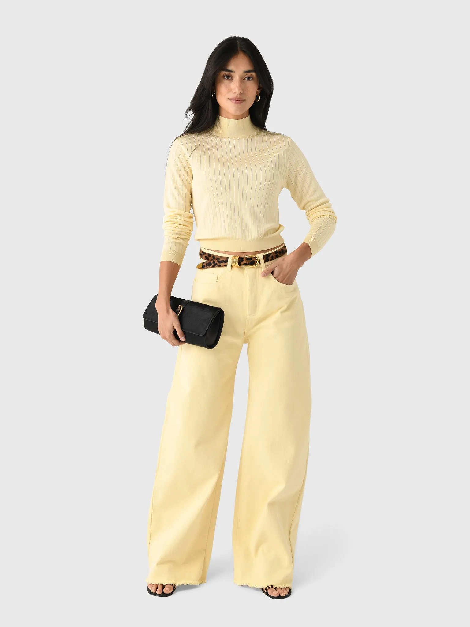 Frame Women's The Crop Fitted Turtleneck sold by Saint Bernard product image thumbnail 2
