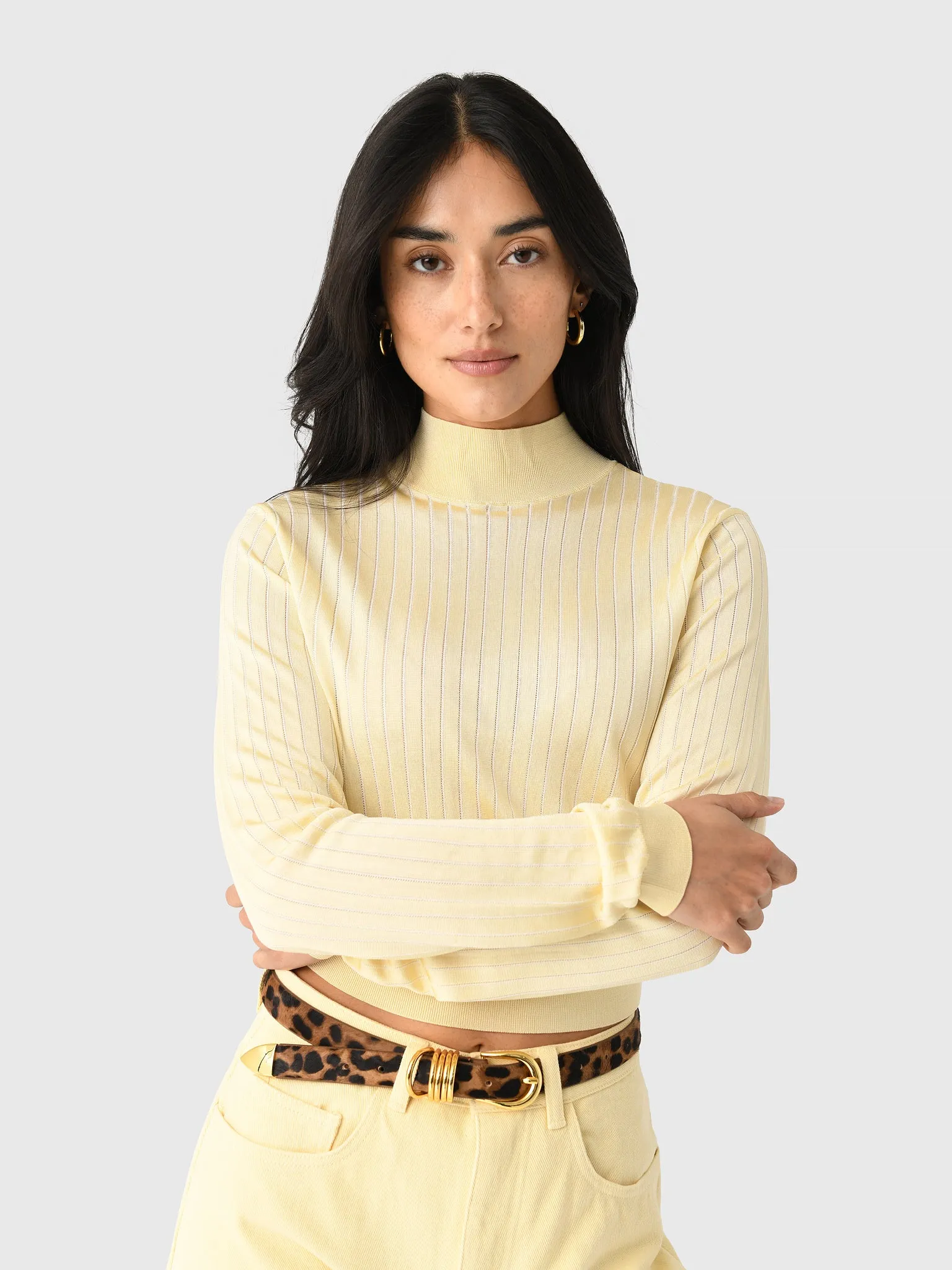 Frame Women's The Crop Fitted Turtleneck sold by Saint Bernard product image thumbnail 5