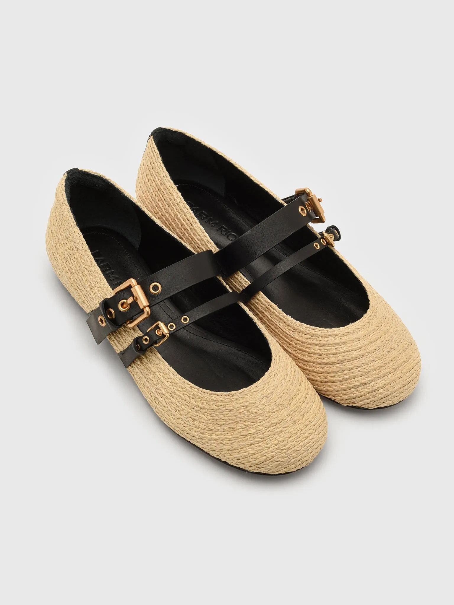 Farm Rio Women's Raffia Ballerina Flat sold by Saint Bernard