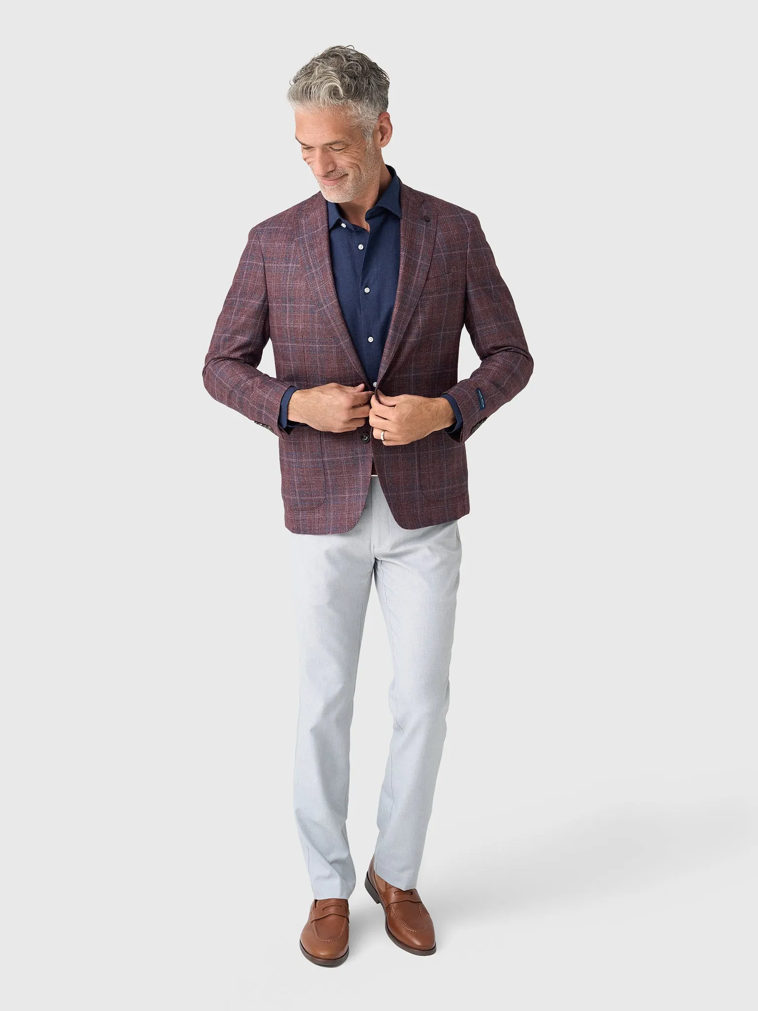 Peter Millar Crown Crafted Men's Claren Plaid Soft Jacket sold by Saint Bernard product image thumbnail 2