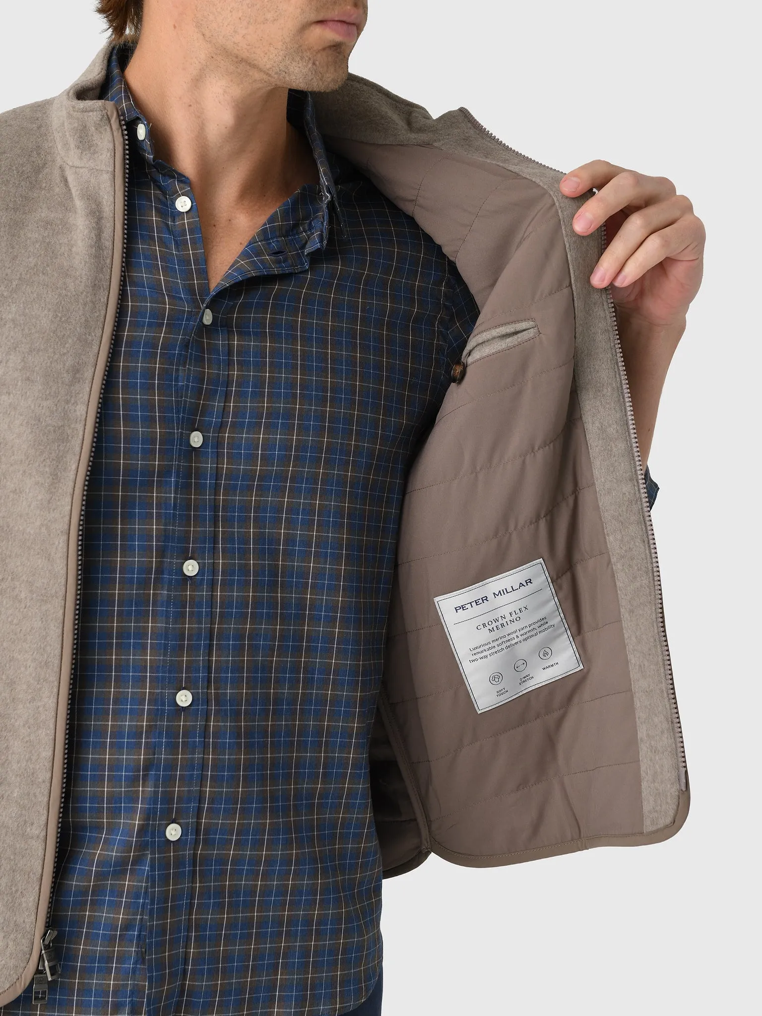 Peter Millar Crown Men's Flex Merino Vest sold by Saint Bernard product image thumbnail 3