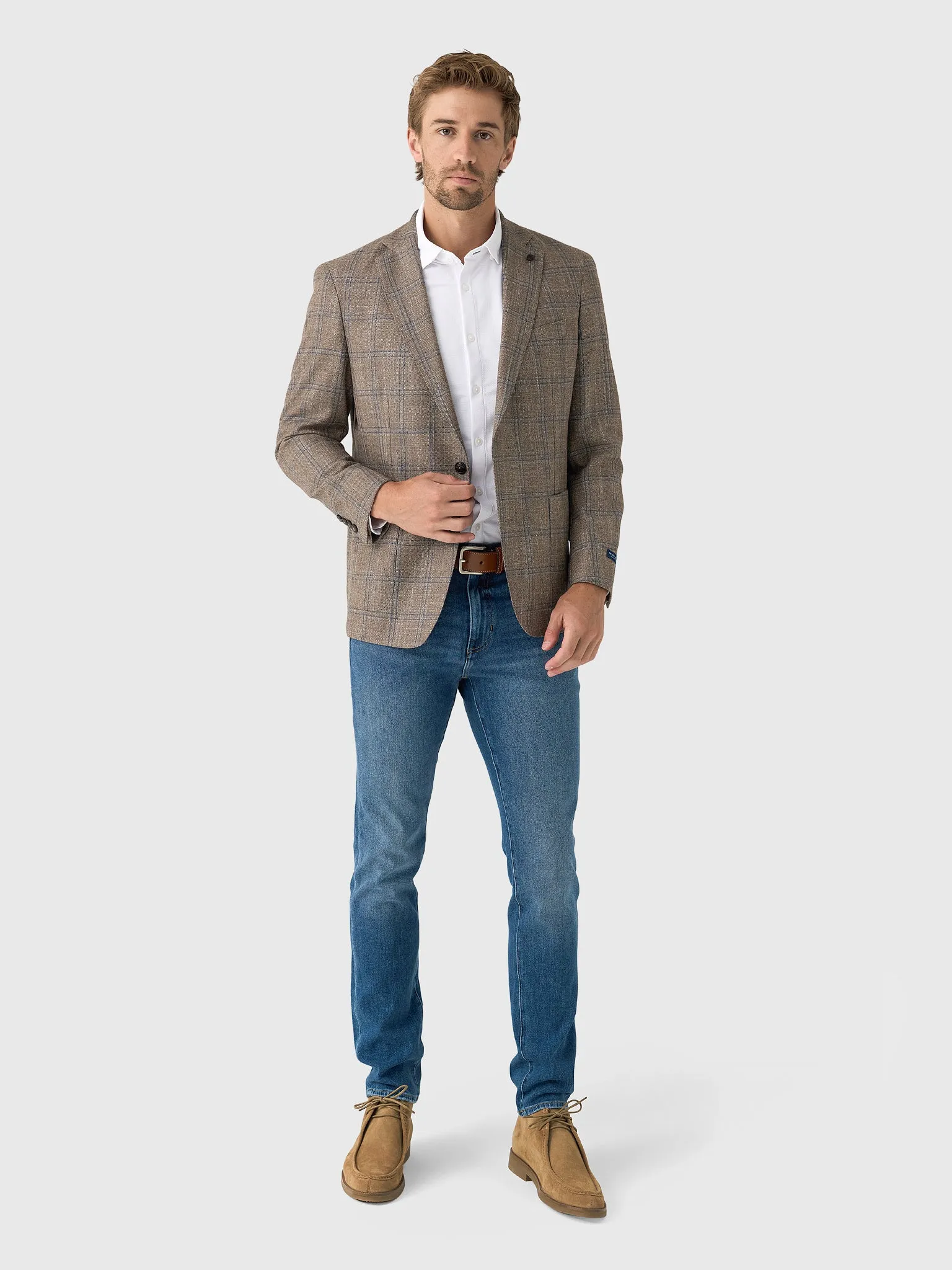 Peter Millar Crown Crafted Men's Leroy Windowpane Soft Jacket sold by Saint Bernard product image thumbnail 2