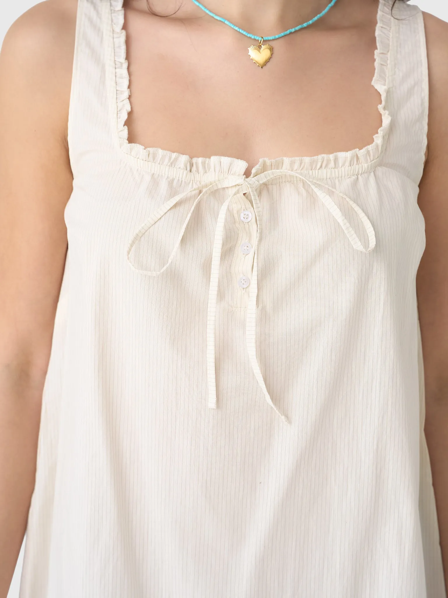 Deiji Studios Women's Button Frill Mini Dress sold by Saint Bernard product image thumbnail 5