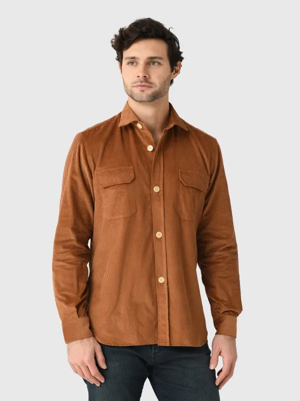 Maria Santangelo Men's Corduroy Shirt made by Saint Bernard