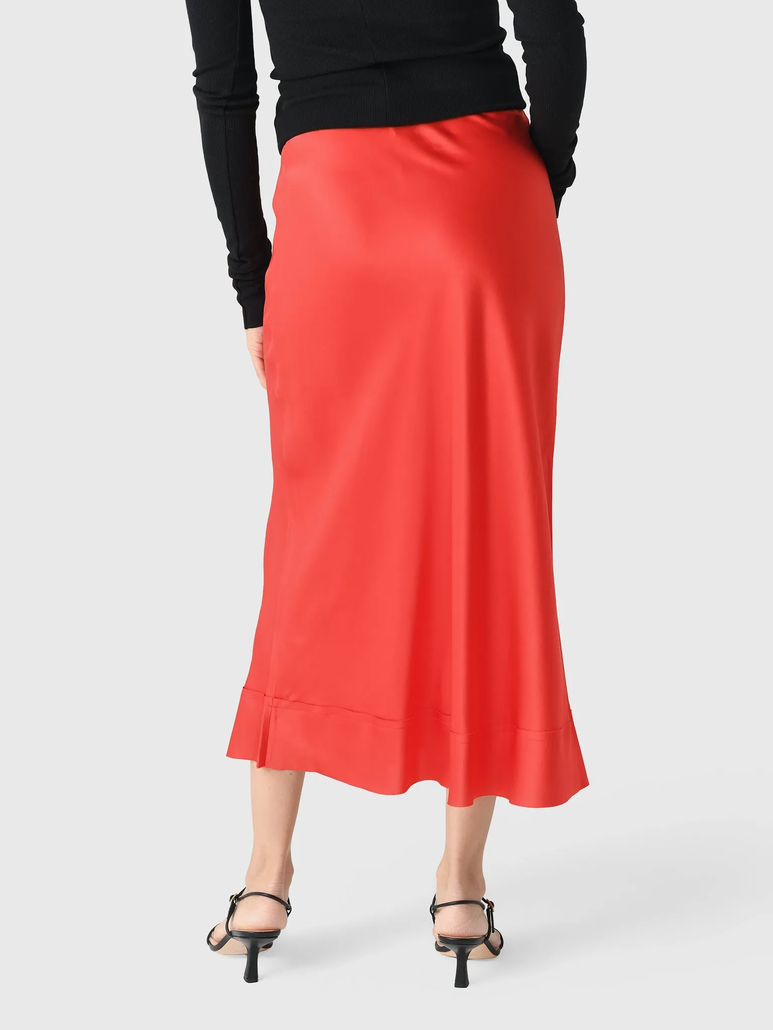 Lee Mathews Women's Stella Silk Satin Skirt sold by Saint Bernard product image thumbnail 4