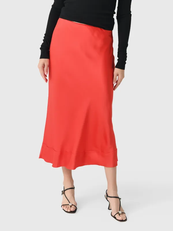 Lee Mathews Women's Stella Silk Satin Skirt made by Lee Mathews