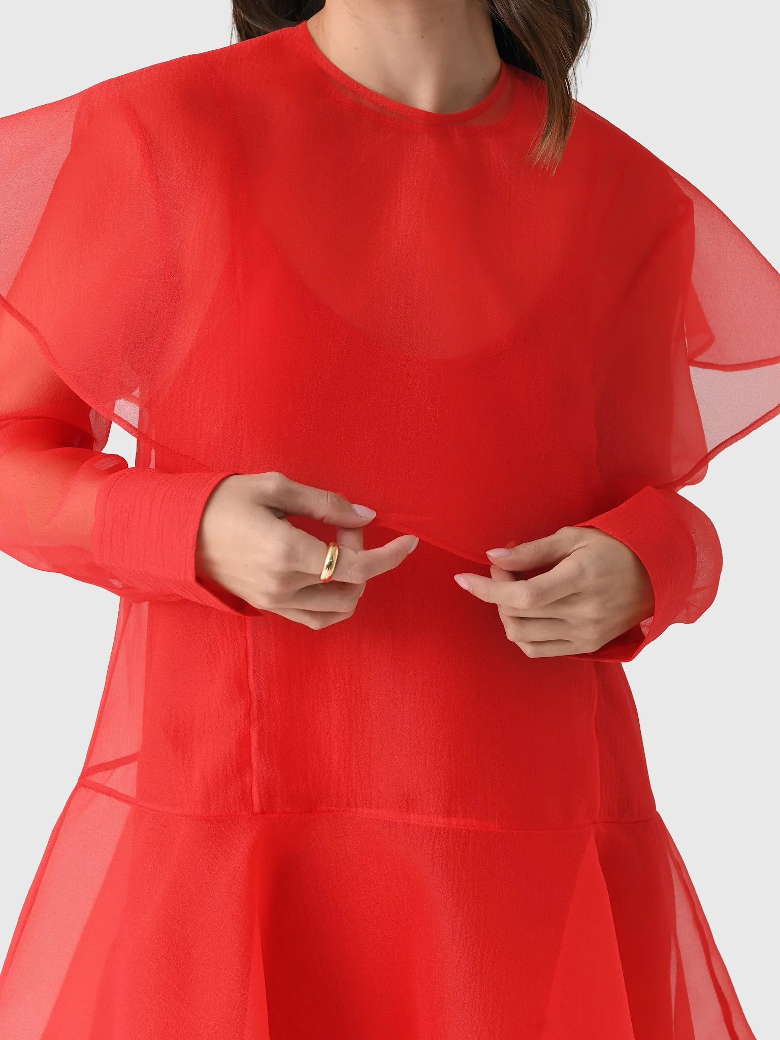 GANNI Women's Organza Circle Collar Dress sold by Saint Bernard product image thumbnail 5