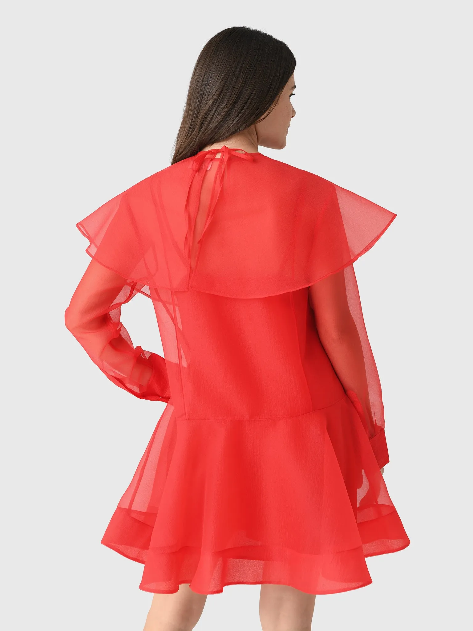 GANNI Women's Organza Circle Collar Dress sold by Saint Bernard product image thumbnail 4