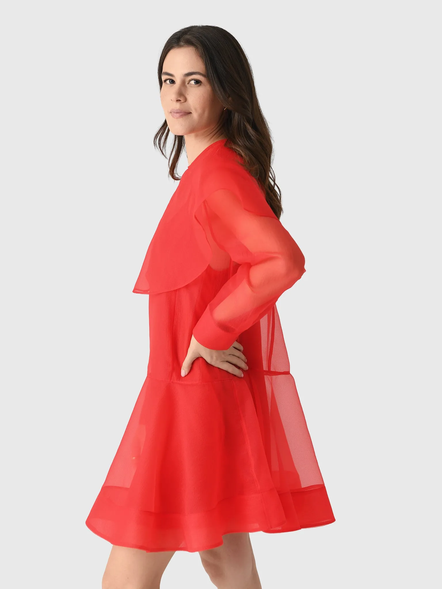GANNI Women's Organza Circle Collar Dress sold by Saint Bernard product image thumbnail 3