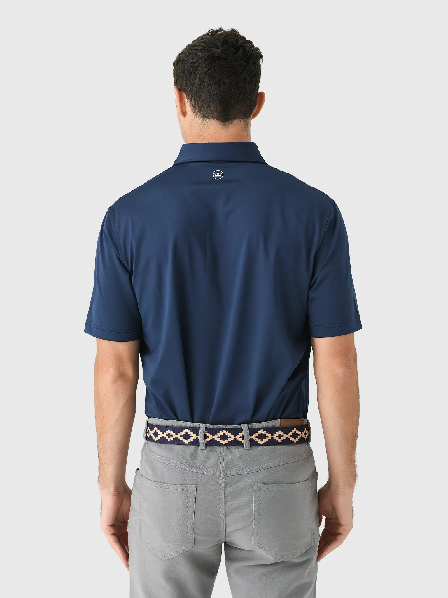 Peter Millar Collegiate Men's Solid Performance Jersey Polo sold by Saint Bernard product image thumbnail 4
