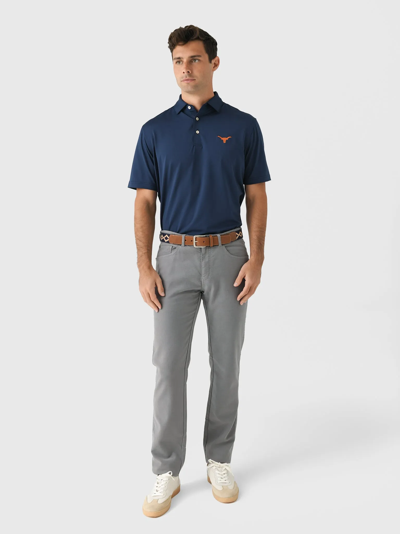 Peter Millar Collegiate Men's Solid Performance Jersey Polo sold by Saint Bernard product image thumbnail 2