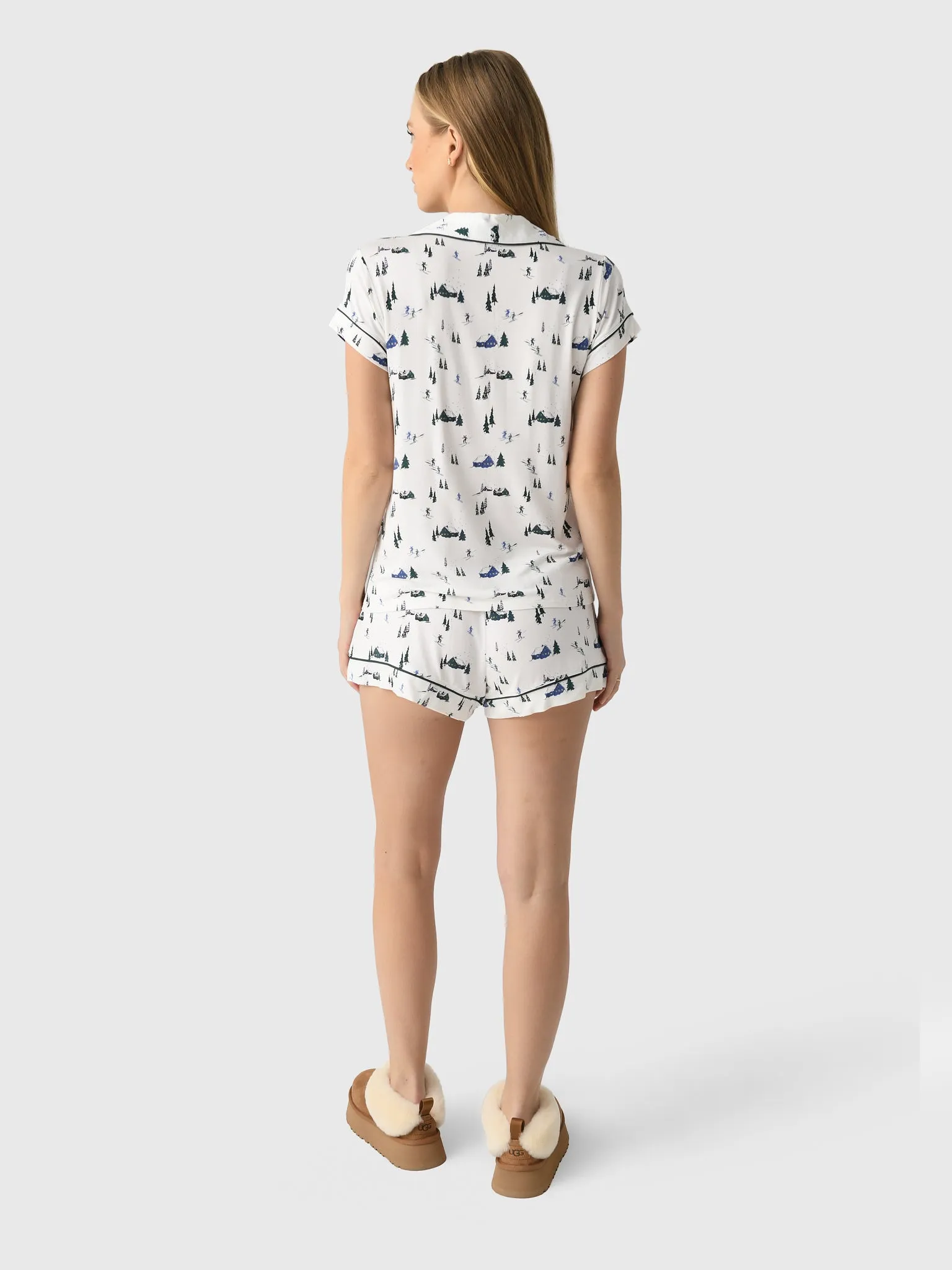 Eberjey Women's Gisele Printed Shortie Pajama Set sold by Saint Bernard product image thumbnail 3