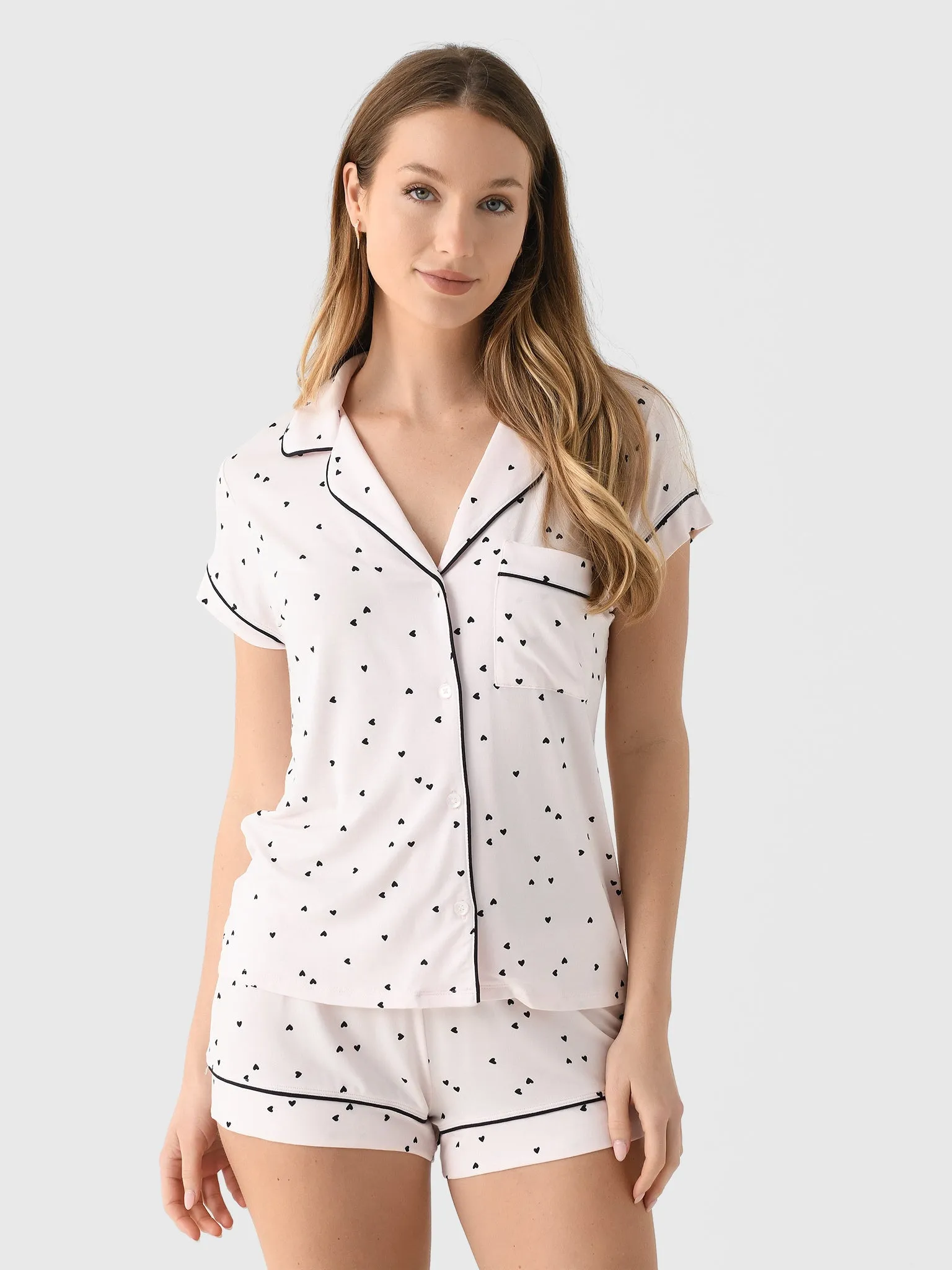 Eberjey Women's Gisele Printed Shortie Pajama Set sold by Saint Bernard product image thumbnail 4