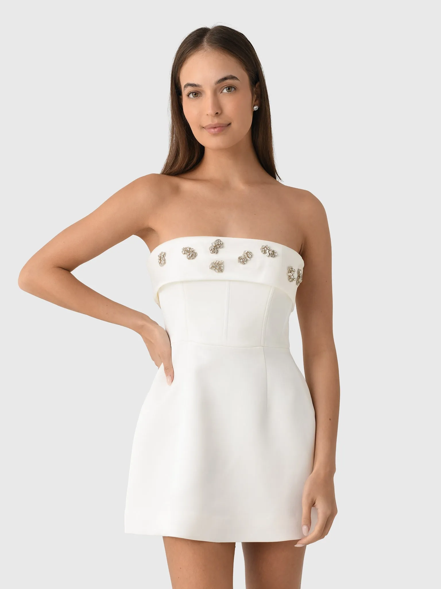 Rachel Gilbert Women's Laira Corset Mini Dress sold by Saint Bernard