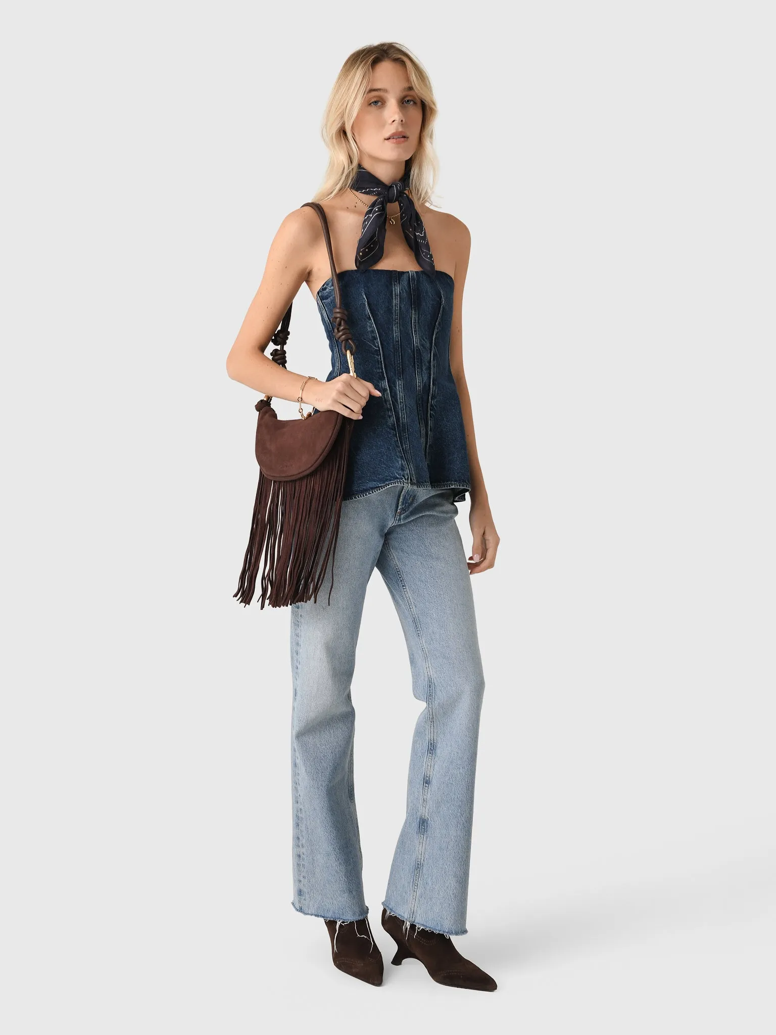 Agolde Women's Lara Corset Top sold by Saint Bernard product image thumbnail 2