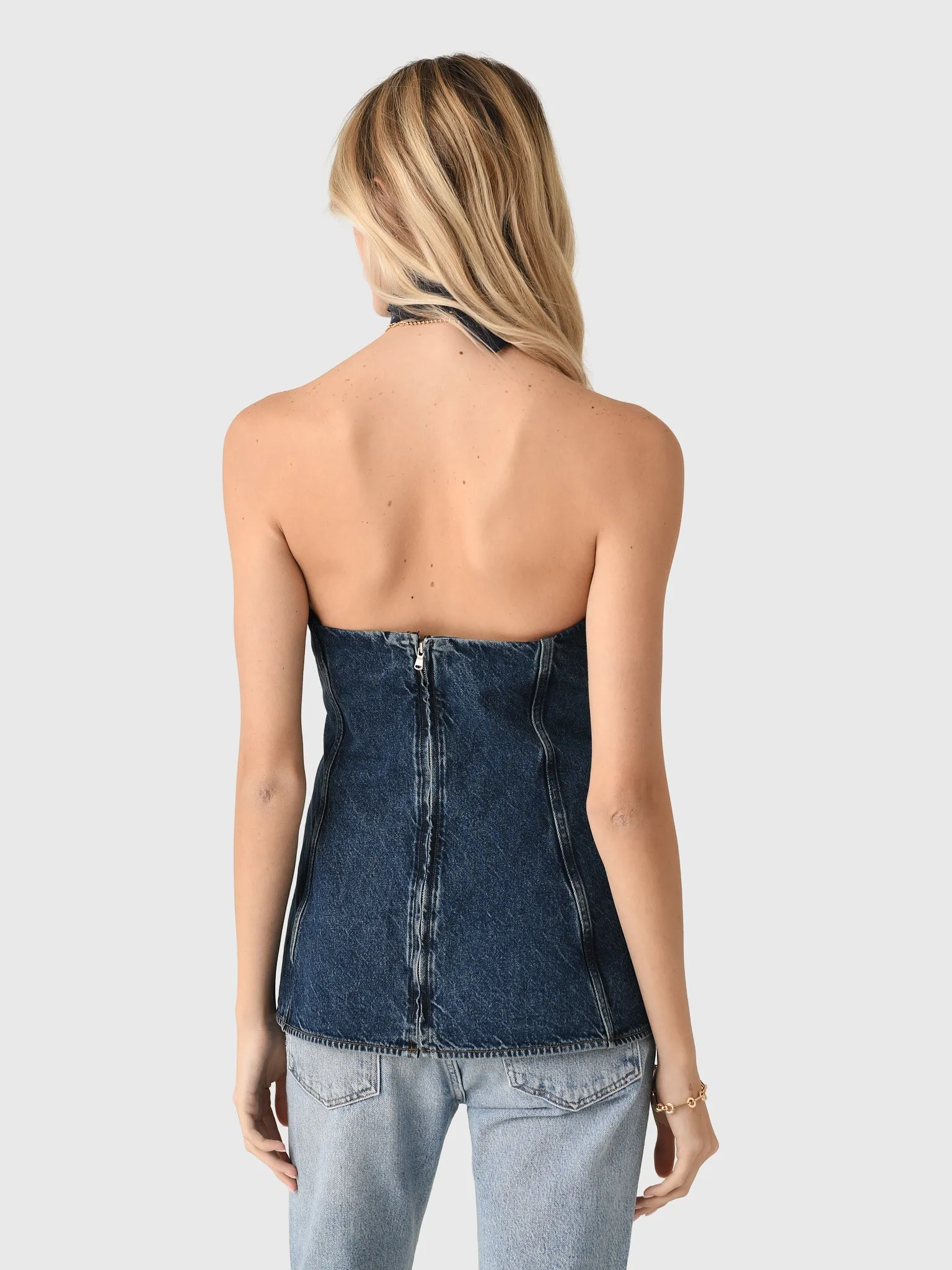 Agolde Women's Lara Corset Top sold by Saint Bernard product image thumbnail 4