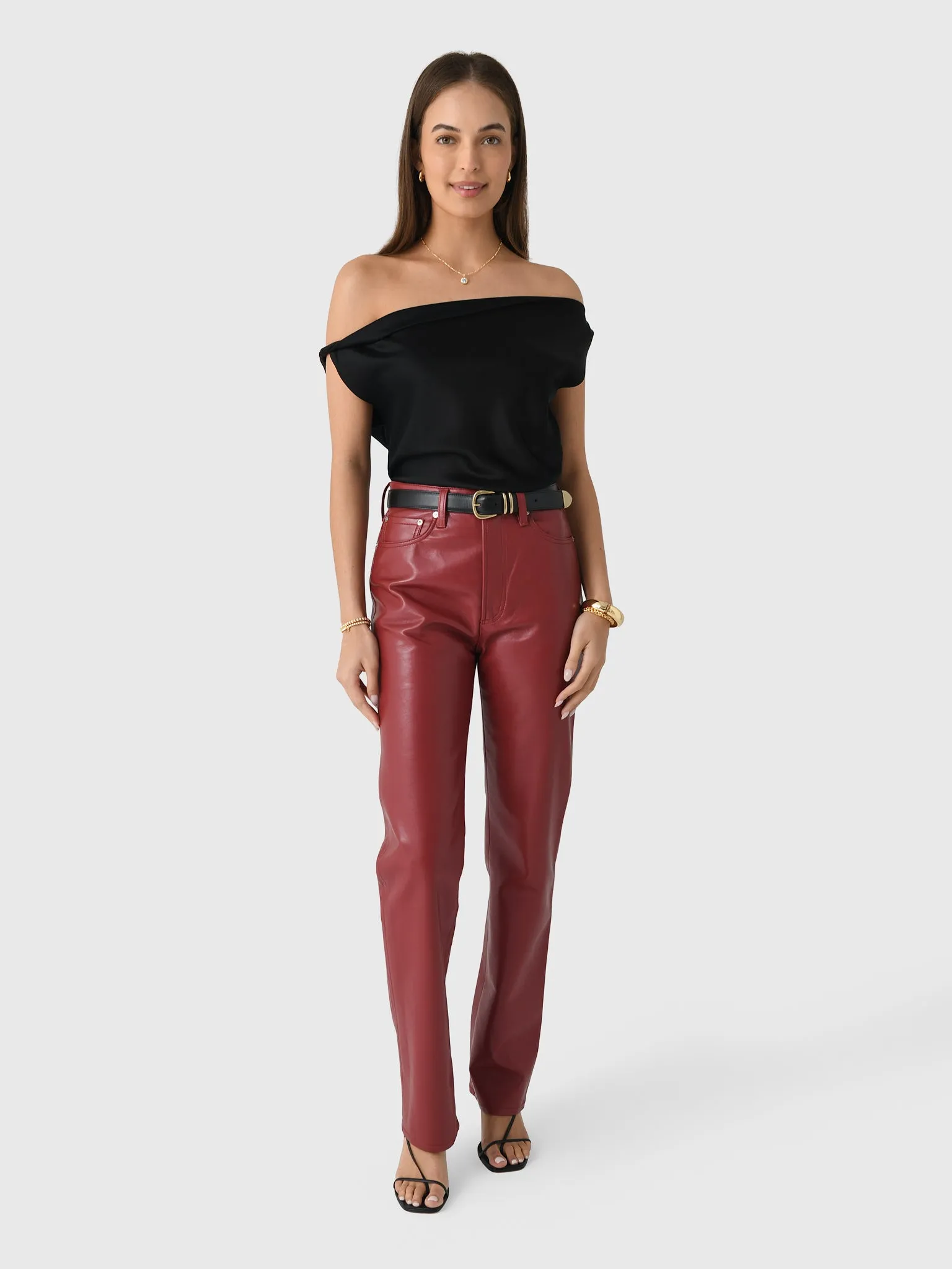 Agolde Women's 90s Pinch Waist Straight Long Pant sold by Saint Bernard product image thumbnail 2