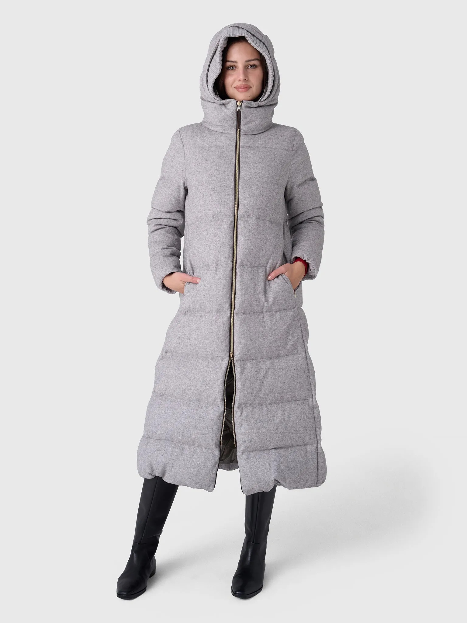 Herno Women's Cashmere Silk Coat sold by Saint Bernard product image thumbnail 2