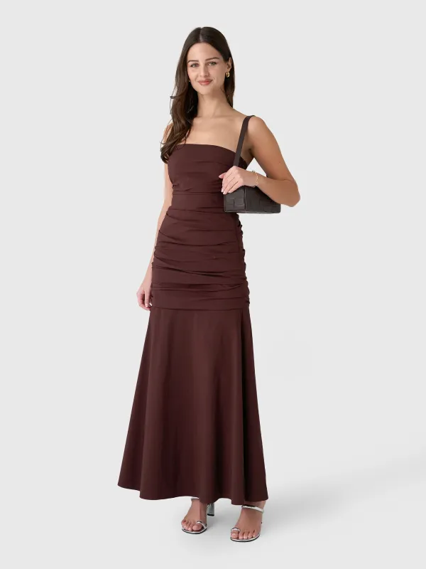 St. Agni Women's Gathered Strapless Longline Dress sold by Saint Bernard